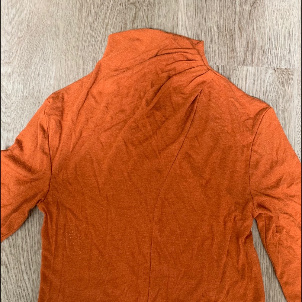 Stunning burnt orange turtle neck crop